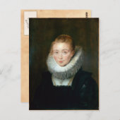Portrait Maid Honorar Infanta Isabella Rubens Paul Postkarte (Vorne/Hinten)