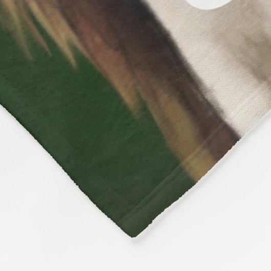 Portrait Malerei Personalisiert Fleecedecke (Ecke)