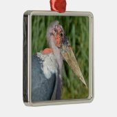 Portrait marabou Storch Ornament Aus Metall (Rechts)