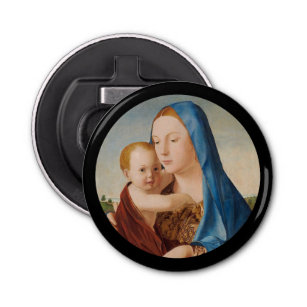 Portrait Mary und Baby Jesus Flaschenöffner