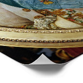 Portrait Medallion von Louis XVI 1775 Poster (Ecke)