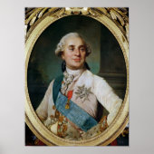 Portrait Medallion von Louis XVI 1775 Poster (Vorne)