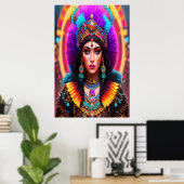 Portrait: Mictēcacihuātl  a Aztec Goddess | AI Art Poster (Heimbüro)