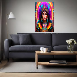 Portrait: Mictēcacihuātl a Aztec Goddess | AI Art Poster