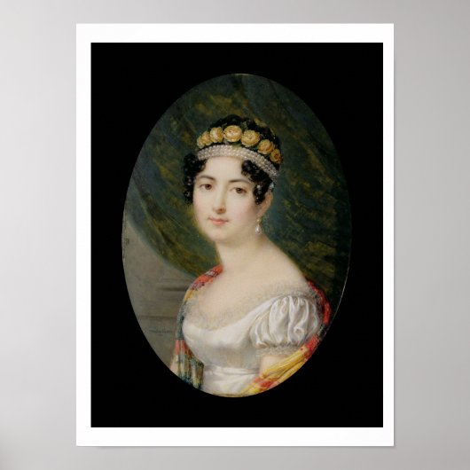 Portrait Miniature of the Empress Josephine (1763- Poster (Vorne)