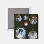 Portrait Miniaturen von LtoR und TtoB: Sir Thoma Magnet (Vorderseite/Rückseite)