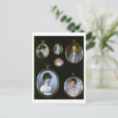 Portrait Miniaturen von LtoR und TtoB: Sir Thoma Postkarte (Stehend Vorderseite)