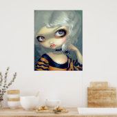 Portrait mit einem Spiderling ART PRINT gothic Rok Poster (Küche)