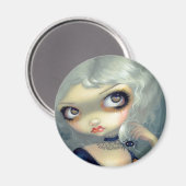 "Portrait mit Spiderling" Magnet (Vorderseite/Rückseite)