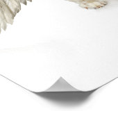 Portrait mit weißem Labrador Retriever Poster (Ecke)