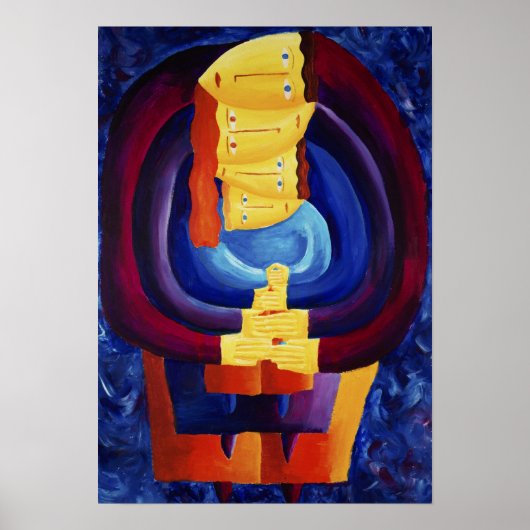 Portrait Moderne Malerei Kunst Print Poster (Vorne)