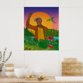 Portrait: Moses Momanyi, Dawn2Dusk Farm & Kilimo M Poster (Küche)