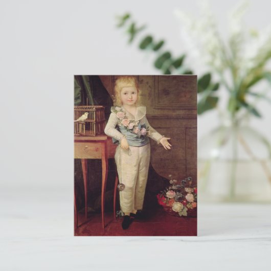 Portrait mutmaßlich Louis XVII Postkarte (Stehend Vorderseite)