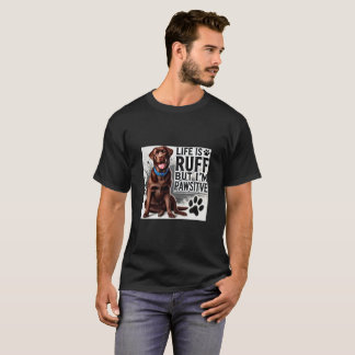 Portrait niedlich Chocolate Labrador T-Shirt