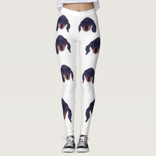 Portrait niedliche Dackel Leggings