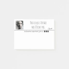 Portrait noir blanc pixel art post-it klebezettel