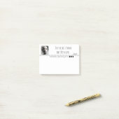 Portrait noir blanc pixel art post-it klebezettel (Auf Schreibtisch)