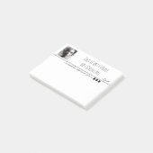 Portrait noir blanc pixel art post-it klebezettel (angewinkelt)