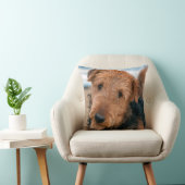 Portrait of a Airedale Terrier Kissen (Stuhl )