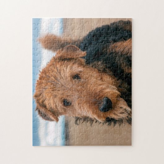 Portrait of a Airedale Terrier Puzzle (Vertikal)