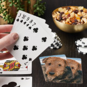 Portrait of a Airedale Terrier Spielkarten (In Situ)
