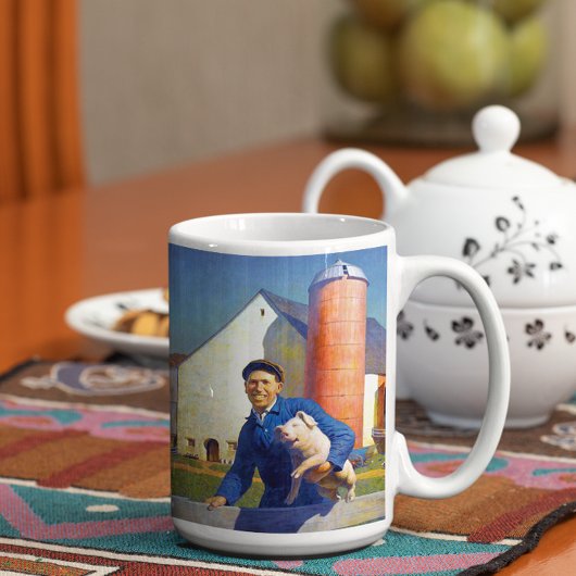 Portrait of A Bauer N C Wyeth Americana Art 15oz Kaffeetasse