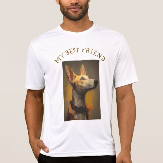 Portrait of a Dapper Greyhound T-Shirt (Vorderseite)