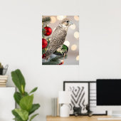 Portrait Of A Hunting Falcon Real Photo Poster (Heimbüro)