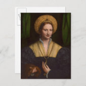 Portrait of a lady, 1520-1525 (Öl/Öl) Postkarte (Vorne/Hinten)