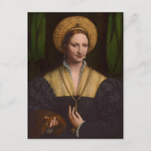 Portrait of a lady, 1520-1525 (Öl/Öl) Postkarte