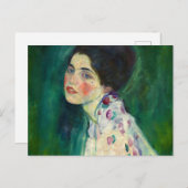 Portrait of a Lady, 1916-1917 by Gustav Klimt Postkarte (Vorne/Hinten)
