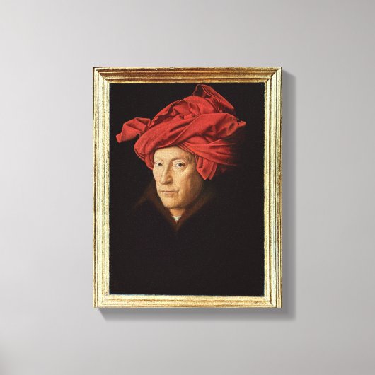 Portrait of a Man, 1433 (Öl auf Eiche) (siehe auch Leinwanddruck (Vorderseite)