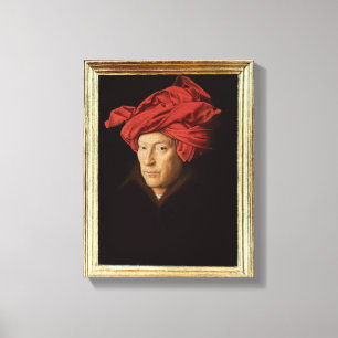 Portrait of a Man, 1433 (Öl auf Eiche) (siehe auch Leinwanddruck