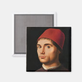 Portrait of a Man, c.1475 Magnet (Vorderseite/Rückseite)