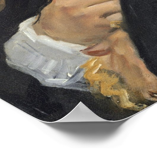 Portrait of a Man - Frans Hals Art Poster (Ecke)