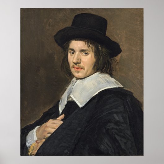 Portrait of a Man - Frans Hals Art Poster (Vorne)