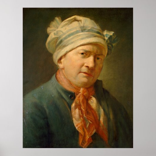 Portrait of a Man - Jean-Siméon Chardin Fine Art Poster (Vorne)