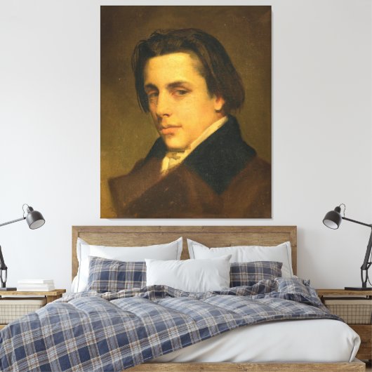 Portrait Of A Man Leinwanddruck (Insitu (Schlafzimmer))