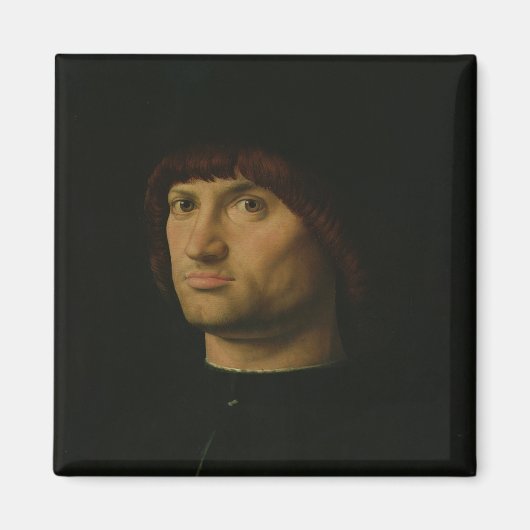 Portrait of a Man, oder The Condottiere, 1475 (Öl Magnet (Vorne)