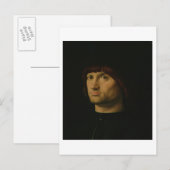 Portrait of a Man, oder The Condottiere, 1475 (Öl Postkarte (Vorne/Hinten)