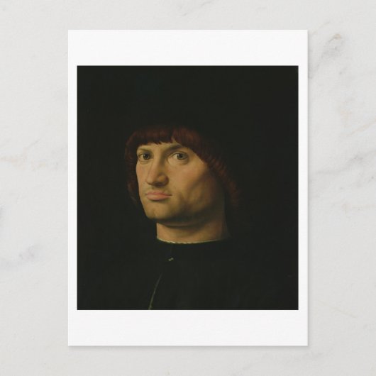 Portrait of a Man, oder The Condottiere, 1475 (Öl Postkarte (Vorderseite)