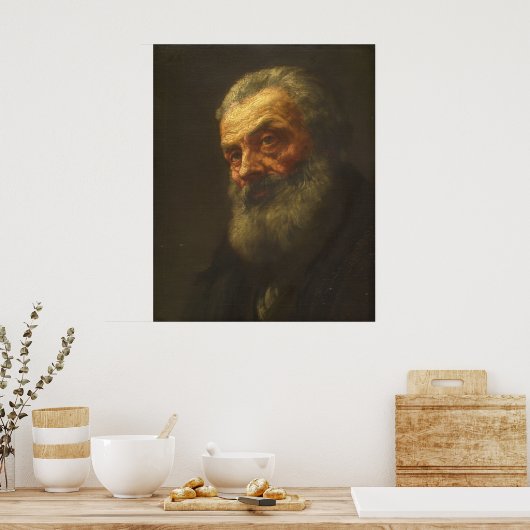 Portrait of a Old Man - Alphonse Legros Kunstmuseu Poster (Küche)