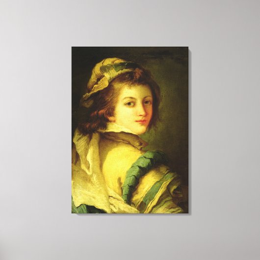 Portrait of a Page, 1762-70 (Öl auf Leinwand) Leinwanddruck (Vorderseite)