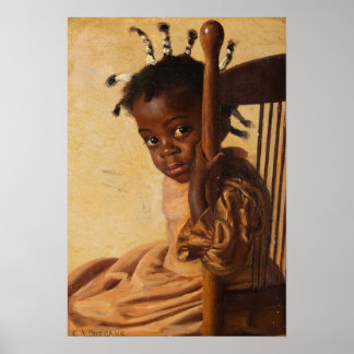 Portrait of a Shy Girl (1899) by Burbank - poster