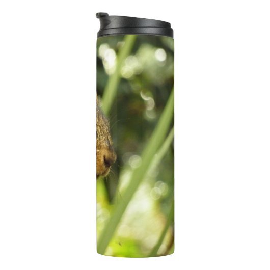 Portrait of a Squirrel Nature Animal Photography Thermosbecher (Nach rechts gedreht)