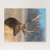 Portrait of a Stunning Bull Elk Puzzle (Horizontal)