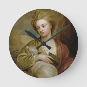 Portrait of a Woman as St. Agnes, traditionally id Runde Wanduhr