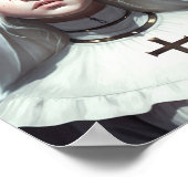 Portrait of a Wonderful Creepy Nun Poster (Ecke)