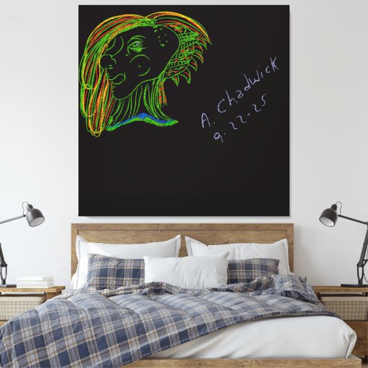 Portrait of a Wood Nymph Leinwanddruck (Insitu (Schlafzimmer))