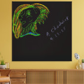 Portrait of a Wood Nymph Leinwanddruck (Insitu (Wohnzimmer))